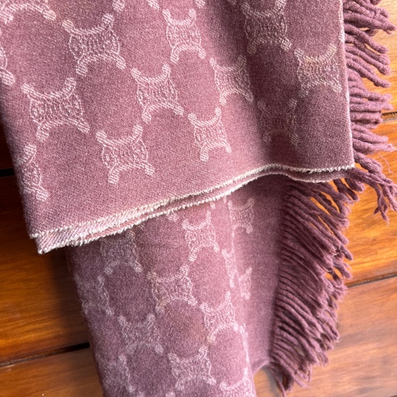 Authentic Celine Scarf Pink Plum – Vintage - Picture 1 of 10